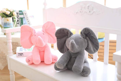Lighteme Peek-a-Boo Animated Talking & Singing Elephant Plush Toy