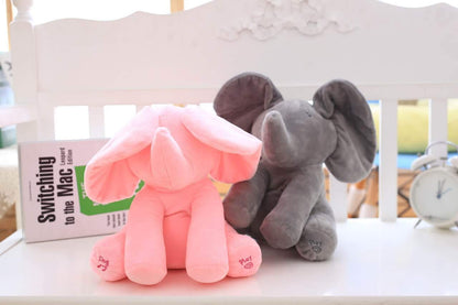 Lighteme Peek-a-Boo Animated Talking & Singing Elephant Plush Toy