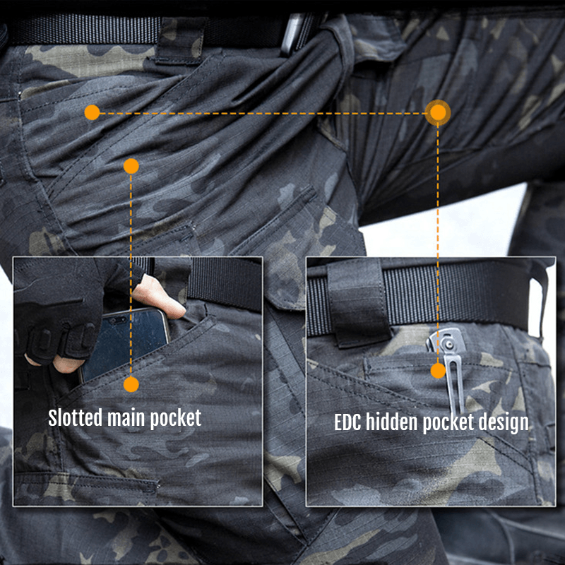Lighteme IX8 wasserdichte taktische Outdoor-Hose, Dunkel-Multicam
