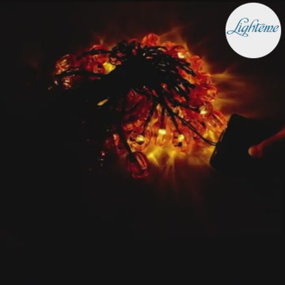 Guirlande lumineuse solaire d'Halloween Lighteme de 10 m, 50 LED, 8 modes d'éclairage