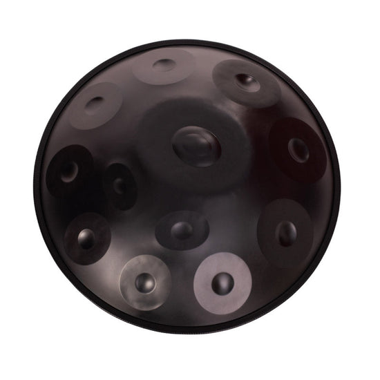 MiSoundofNature Hand Pan Drum 22 Inch 12 Notes D Minor Kurd Celtic Scale / C Major Nitride Steel Percussion Instrument, Available in 432 Hz and 440 Hz
