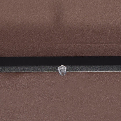 Parasol de patio solaire Lighteme de haute qualité de 10 pieds avec manivelle, lumières LED à énergie solaire, 8 parasols de plage extérieurs de protection UV fermes
