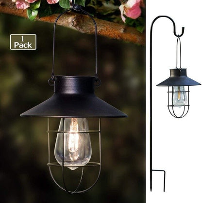 Lighteme Solar-Laterne zum Aufhängen mit Hirtenhaken, 78,7 cm 