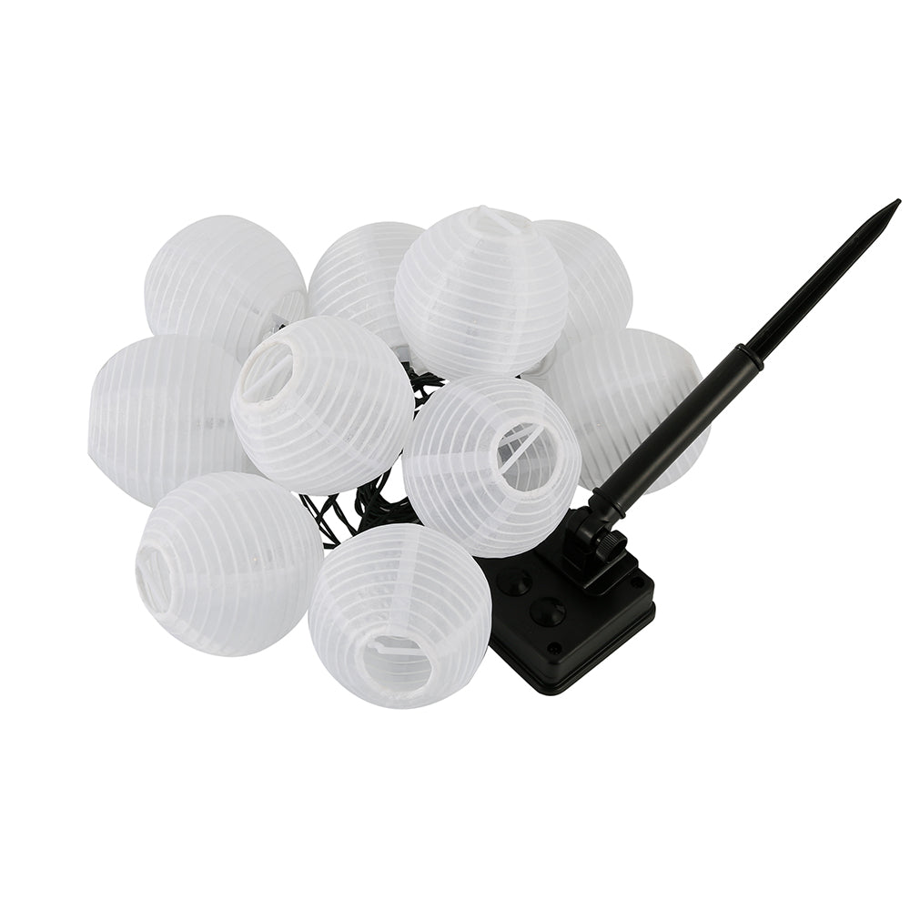 Guirlande lumineuse solaire de jardin à LED Lighteme de 8,2 m (27 pi) - 10 ampoules 
