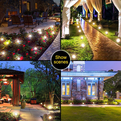 Lighteme Solar In-Ground String Pathway Lights 10-in-1