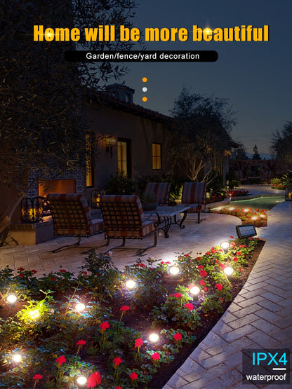 Lighteme Solar In-Ground String Pathway Lights 10-in-1
