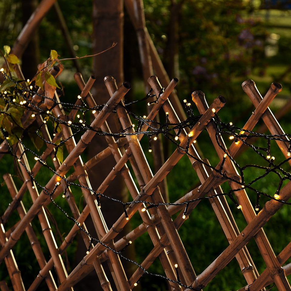 Lighteme 33Ft Solar-LED-Lichterkette 100LED Hellgrünes Kabel 