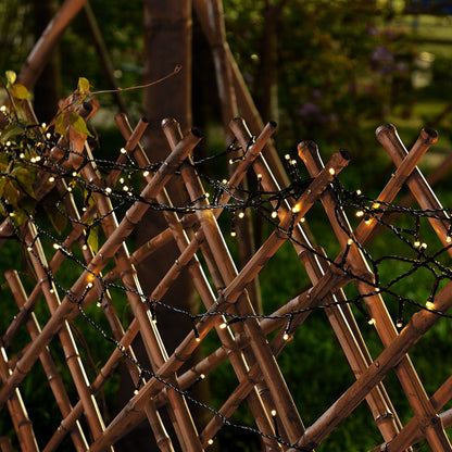 Lighteme 33Ft Solar-LED-Lichterkette 100LED Hellgrünes Kabel 