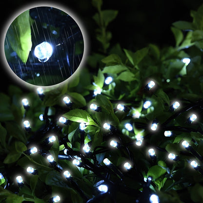 Lighteme 33Ft Solar-LED-Lichterkette 100LED Hellgrünes Kabel 