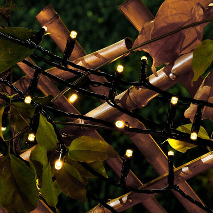 Lighteme 33Ft Solar-LED-Lichterkette 100LED Hellgrünes Kabel 