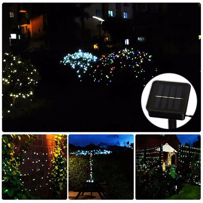 Lighteme 33Ft Solar-LED-Lichterkette 100LED Hellgrünes Kabel 