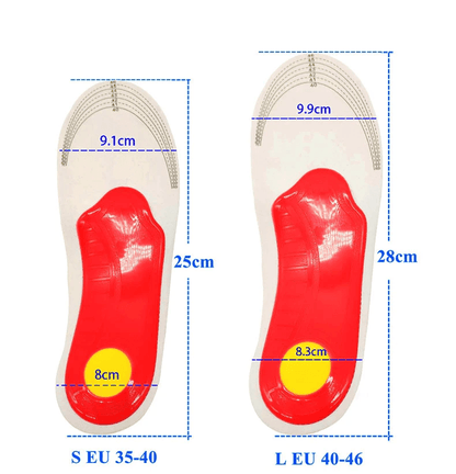 Semelles orthopédiques Lighteme | Douleurs aux pieds et aux hanches, marche simplement saine (1 paire)