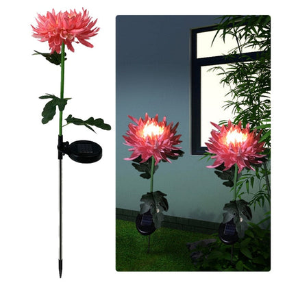 Lampe solaire LED Lighteme, chrysanthème artificiel (lot de 3)