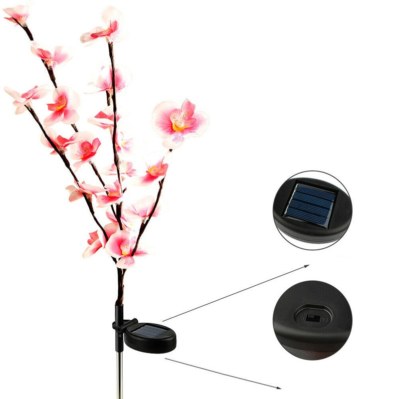 Lighteme 2er-Pack Solar-Orchideen-Blumenlichter - 40 Blumen 