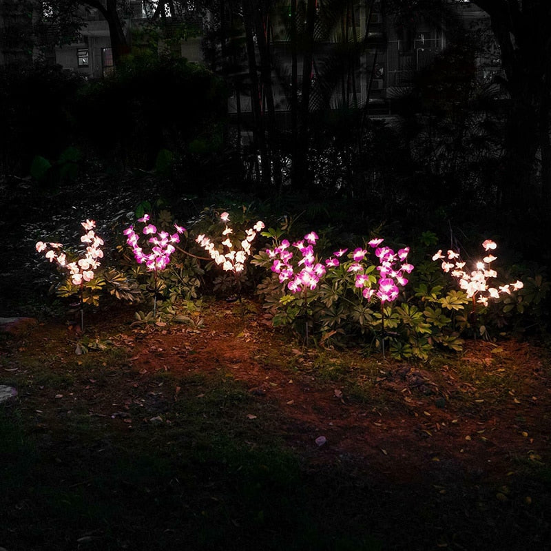 Lighteme 2er-Pack Solar-Orchideen-Blumenlichter - 40 Blumen 