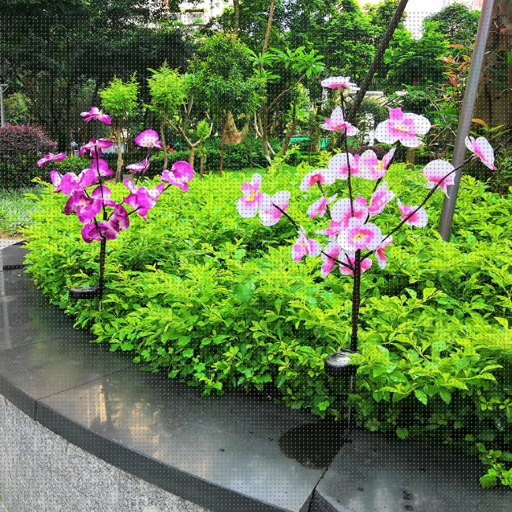 Lighteme 2er-Pack Solar-Orchideen-Blumenlichter - 40 Blumen 