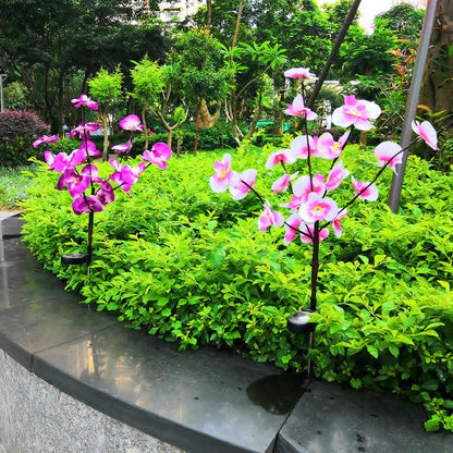 Lighteme 2er-Pack Solar-Orchideen-Blumenlichter - 40 Blumen 