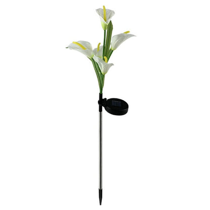 Lot de 4 lampes solaires à LED 4 couleurs Calla commun Lighteme 