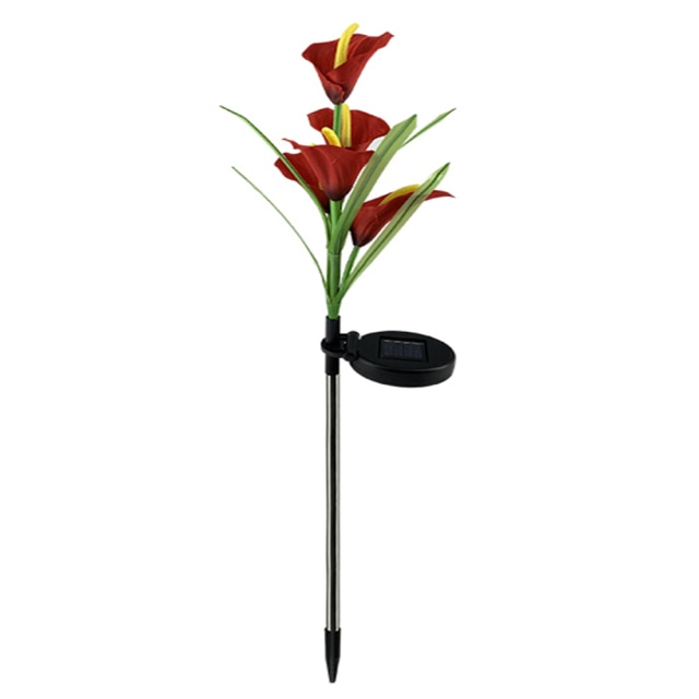 Lot de 4 lampes solaires à LED 4 couleurs Calla commun Lighteme 