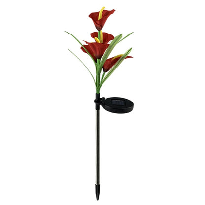 Lot de 4 lampes solaires à LED 4 couleurs Calla commun Lighteme 