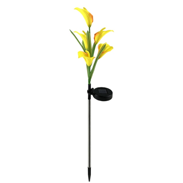 Lot de 4 lampes solaires à LED 4 couleurs Calla commun Lighteme 