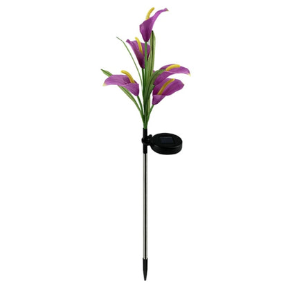 Lot de 4 lampes solaires à LED 4 couleurs Calla commun Lighteme 