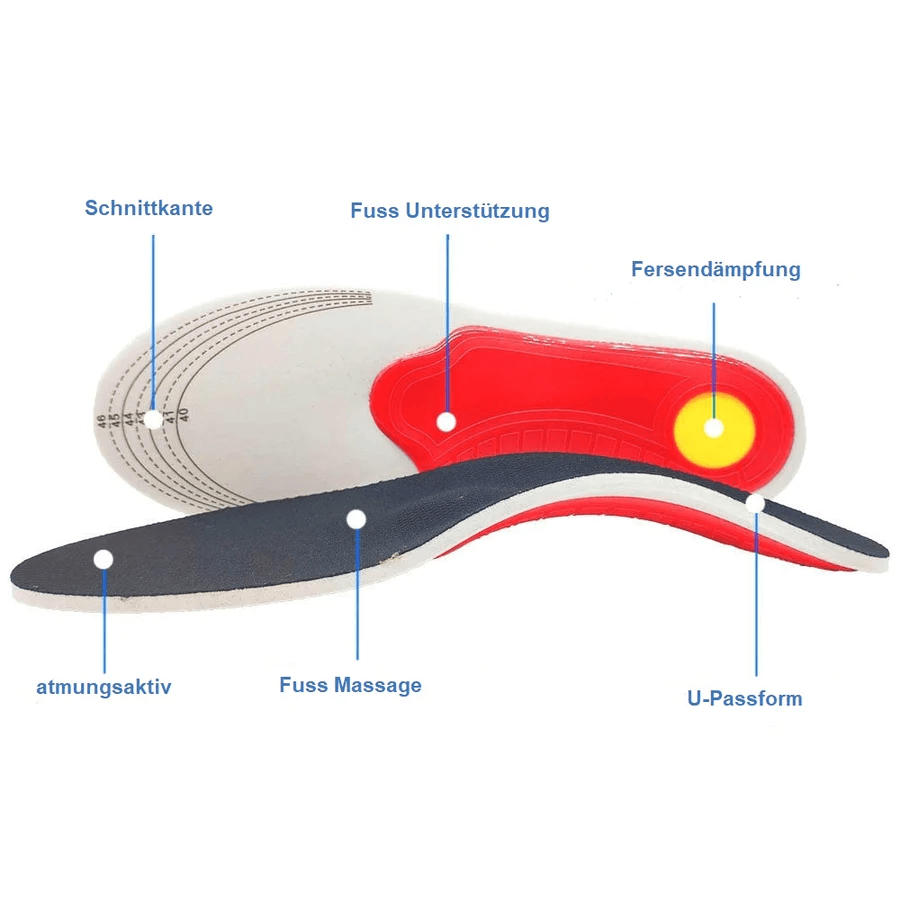 Semelles orthopédiques Lighteme | Douleurs aux pieds et aux hanches, marche simplement saine (1 paire)
