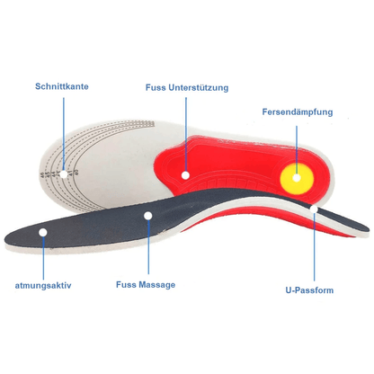 Semelles orthopédiques Lighteme | Douleurs aux pieds et aux hanches, marche simplement saine (1 paire)