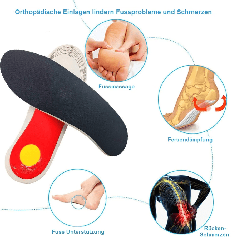 Semelles orthopédiques Lighteme | Douleurs aux pieds et aux hanches, marche simplement saine (1 paire)