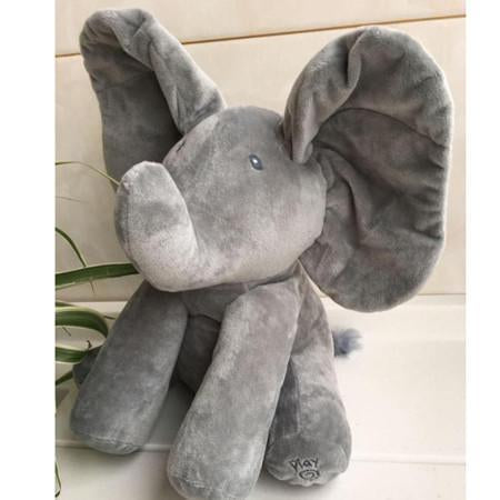 Lighteme Peek-a-Boo Animated Talking & Singing Elephant Plush Toy