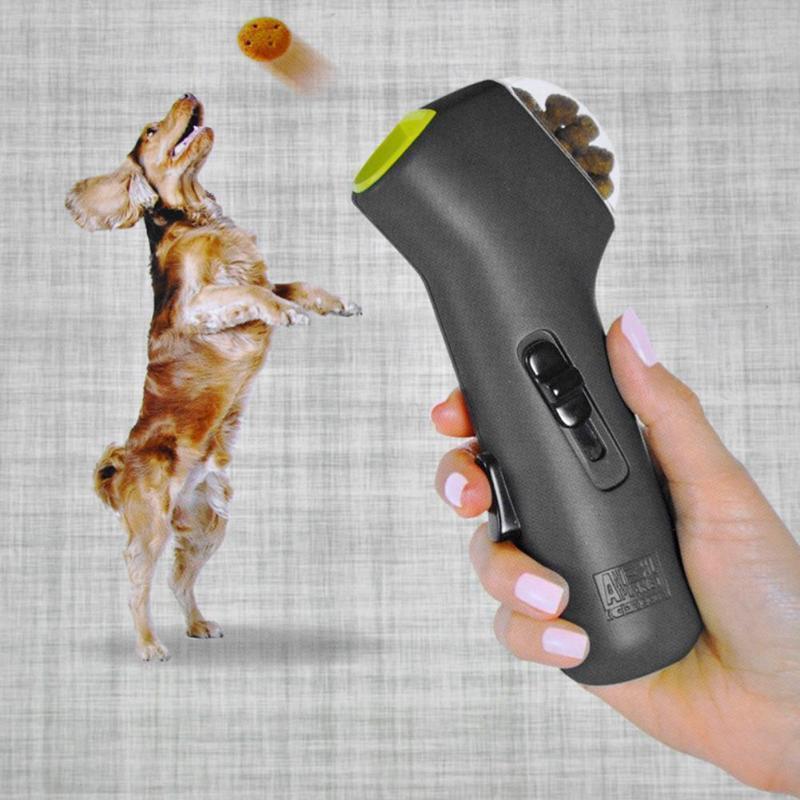 Lance-friandises Lighteme pour chiens - Outil de dressage extérieur pour animaux de compagnie