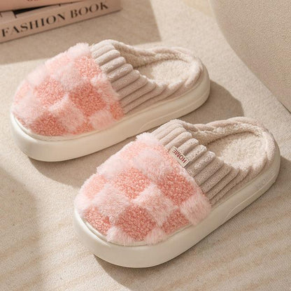 Lighteme Fashion karierte Slipper Flip Flop für Damen und Herren