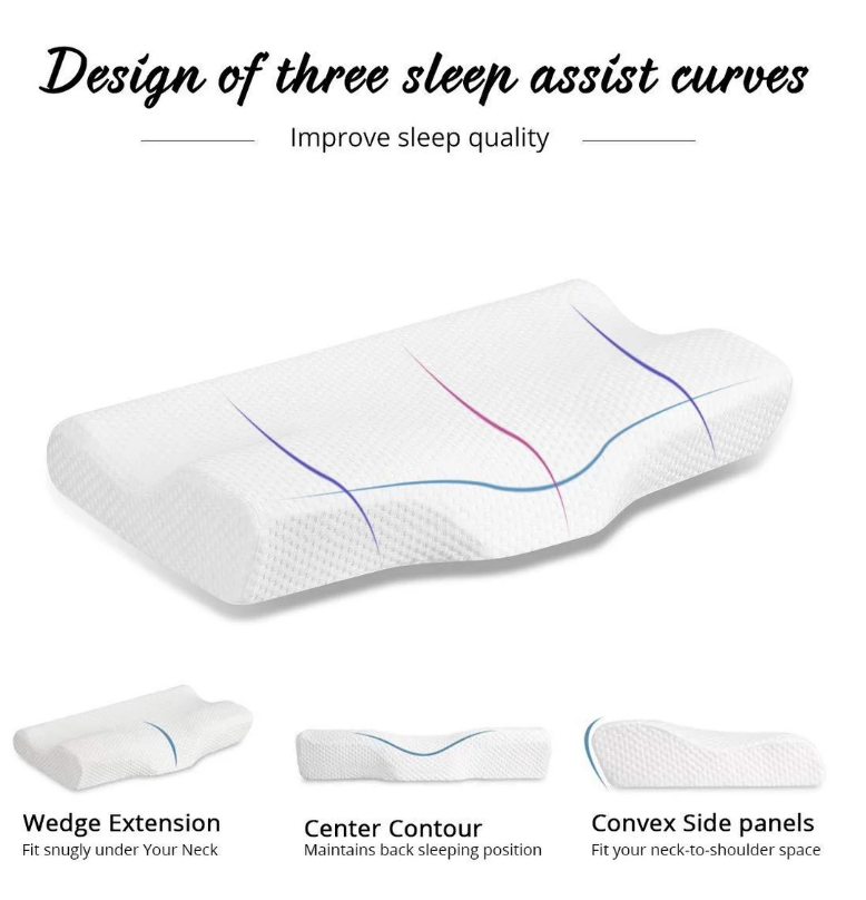 Ihrtrade Contoured Cervical Orthopedic Pillow (2 Types)