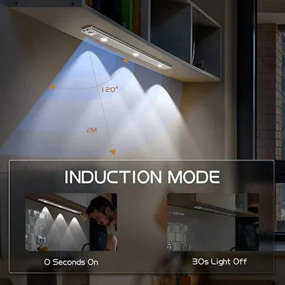 Lighteme LED wiederaufladbare kabellose selbstklebende Induktionsschrankleuchte