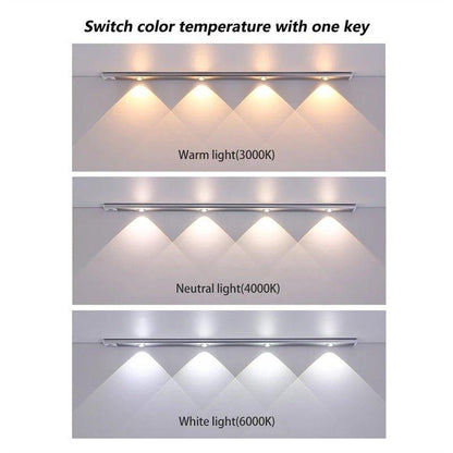 Lighteme LED wiederaufladbare kabellose selbstklebende Induktionsschrankleuchte