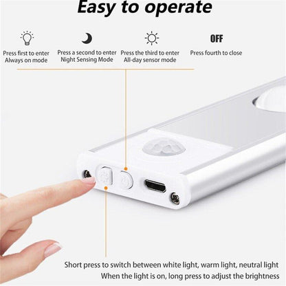 Lighteme LED wiederaufladbare kabellose selbstklebende Induktionsschrankleuchte