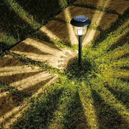 Lighteme Solar LED Pathway Lights, Stainless Steel 12 Lumens (6 Pack)