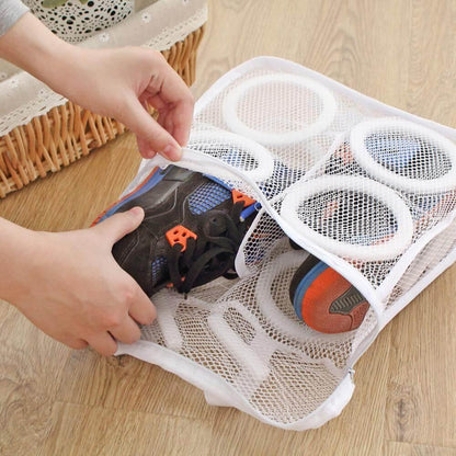 Lighteme Schuhputzbeutel. Lassen Sie Ihre Schuhe bei jedem Waschen intakt!