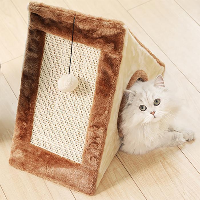 Tente pour chat Lighteme Amazing avec balle et griffoir (2 couleurs)