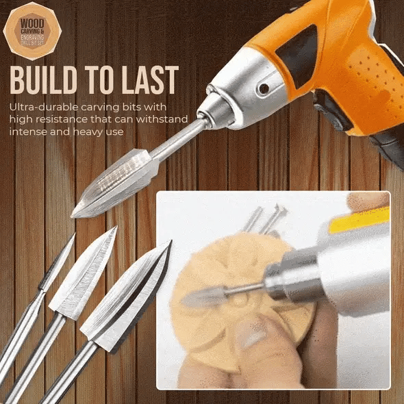 Lighteme Gravurbohrer-Set, 5 verschiedene Größen 