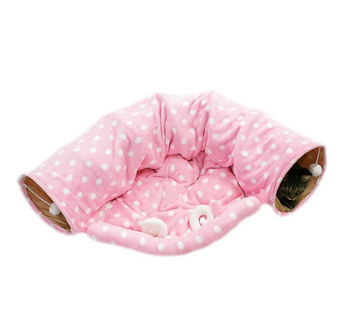 Lighteme Weicher Katzentunnel mit Bettmatte (2 Farben)