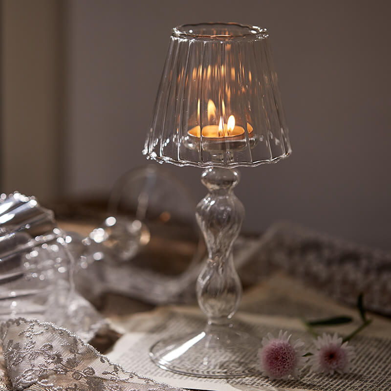 Lighteme Vintage Kerzenhalter aus Glas
