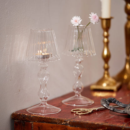 Lighteme Vintage Kerzenhalter aus Glas