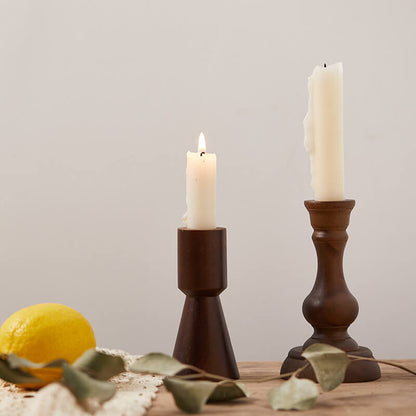 Lighteme Vintage Kerzenhalter aus Holz
