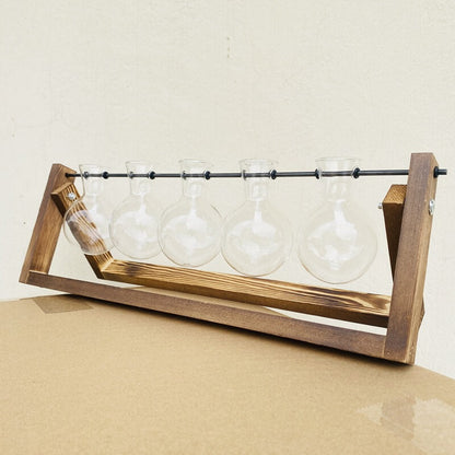 Vase hydroponique à cadre en bois Lighteme
