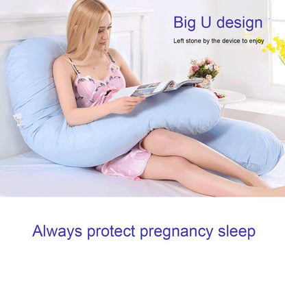 Lighteme All Night Sleep Pregnancy U Pillow with Pillowcase