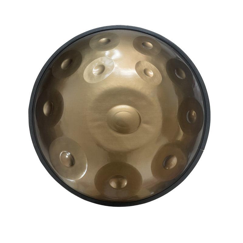 Lighteme Personnalisé Fait main Ré Mineur Hijaz 22 pouces 9/10/12 notes en Acier Inoxydable Handpan Drums