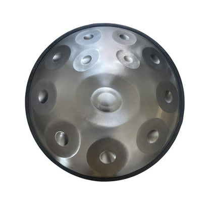 Lighteme Personnalisé Fait main Ré Mineur Hijaz 22 pouces 9/10/12 notes en Acier Inoxydable Handpan Drums