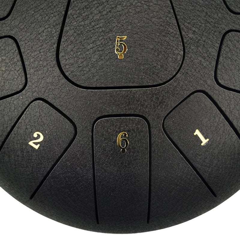 Lighteme Steel Tongue Drum | 12 Inch 11 Notes Tank Drum for Yoga & Meditation with gift set | Personalized Lettering