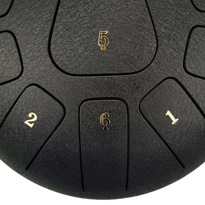 Lighteme Steel Tongue Drum | 12 Inch 11 Notes Tank Drum for Yoga & Meditation with gift set | Personalized Lettering